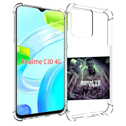 Чехол MyPads Born to Trap Kizaru для Realme C30 4G / Narzo 50i Prime задняя-панель-накладка-бампер