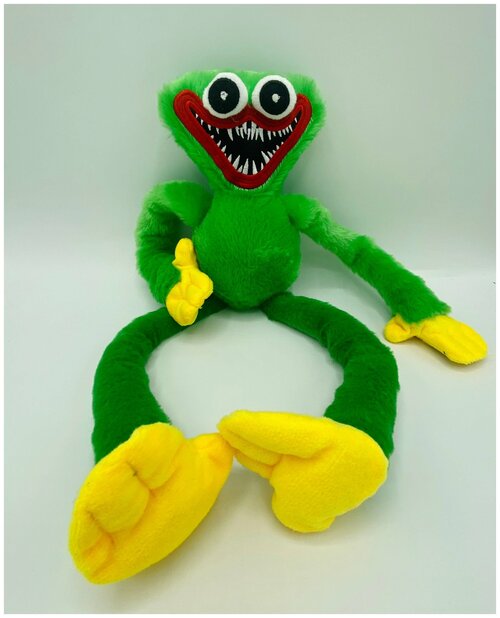 Хаги ваги, большой, 1 метр Мягкая игрушка Хаги Ваги / Хагги Вагги huggy wuggy poppy playtime 100 см, темно-зеленый