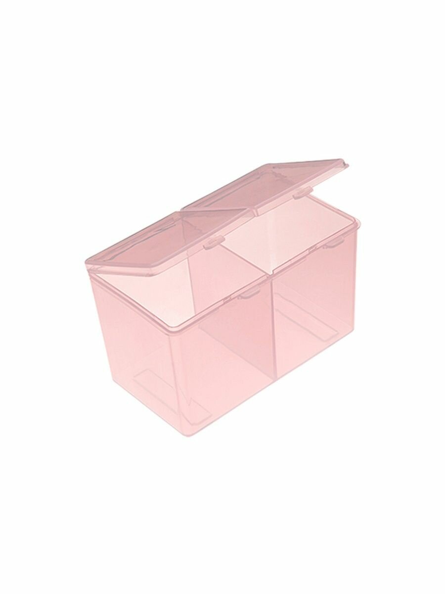 Бокс универсальный пластиковый, 125х70х70мм 02 Розовый, EVABOND, У105-03
