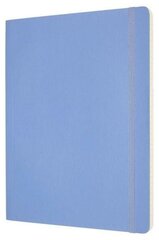 Блокнот Moleskine CLASSIC SOFT QP621B42 XLarge 190х250мм 192стр. линейка мягкая обложка голубая гортензия