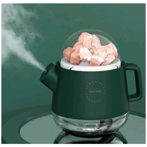 Увлажнитель воздуха для дома, магический чайник с соляным минералом и подсветкой