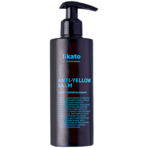 Likato Professional/ Бальзам SMART-BLOND. Для поддержания холодного оттенка блонд. С дополнительным красящим пигментом и ухаживающими маслами. 250 мл. likato professional бальзам smart blond для поддержания холодного оттенка блонд с дополнительным красящим пигментом и ухаживающими маслами 400 мл