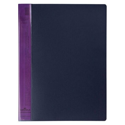 Папка Durable Duralook Color, с 20 впаянными карманами, А4, корешок 25 мм, полипропилен Фиолетовый