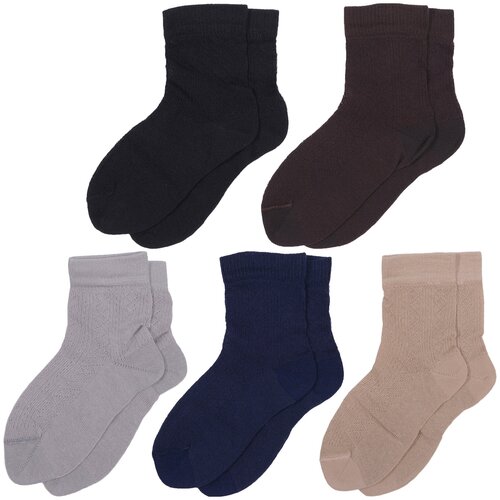 фото Комплект из 5 пар детских носков lorenzline из 100% хлопка микс 1, размер 14-16