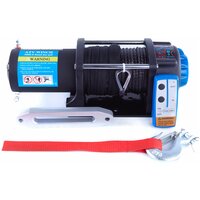 Лебедка электрическая 12V Electric Winch 5000lbs / 2268 кг кевларовый трос