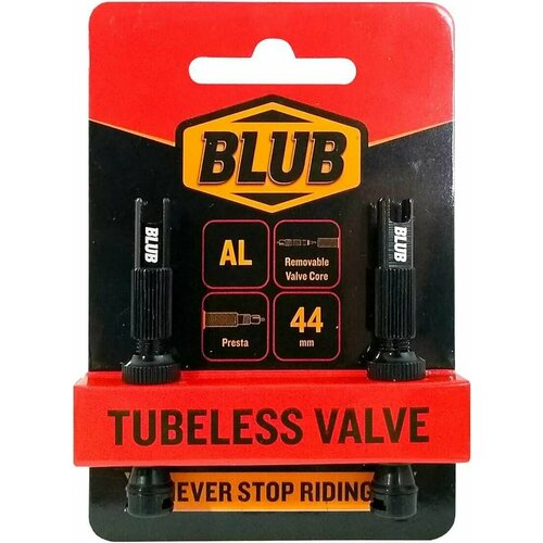 Ниппель бескамерный Blub Tubeless Valves 44 mm, 2 шт. Alu