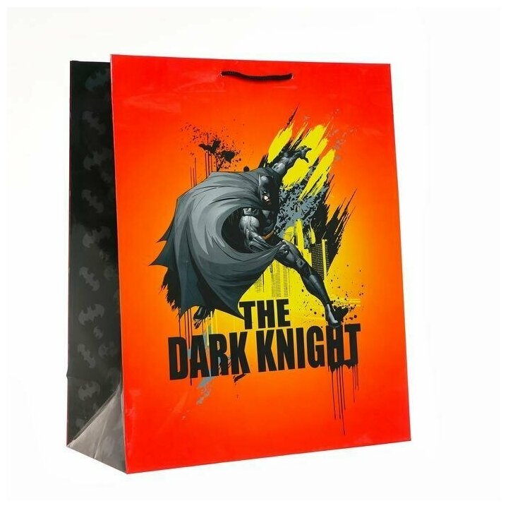 Пакет подарочный ND Play Batman, большой, оранжевый, 335х406х155 мм (286628)