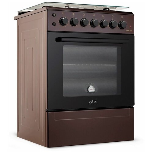 Комбинированная плита ARTEL APETITO 01-E коричневая газовая электрическая духовка с вертелом электроподжиг 1913400₽
