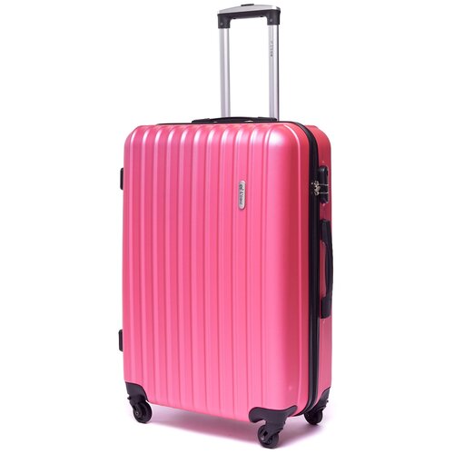 фото Чемодан lacase, 85 л, размер l, розовый