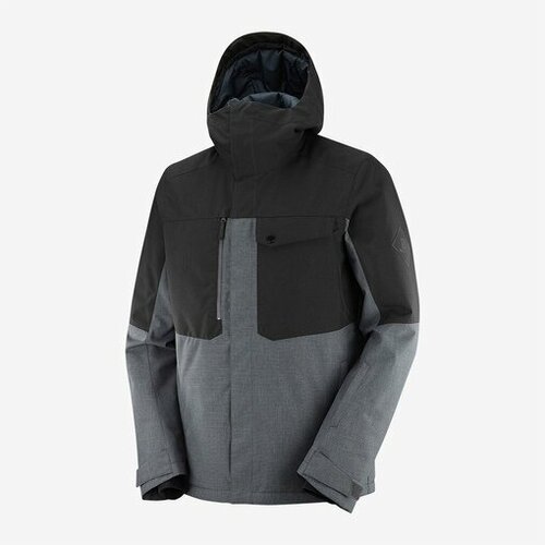 Куртка Salomon, размер XL /52-54, серый, черный