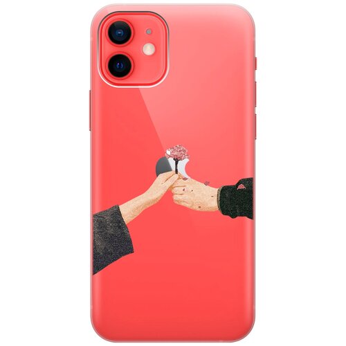 Силиконовый чехол на Apple iPhone 12 / 12 Pro / Эпл Айфон 12 / 12 Про с рисунком Hands чехол книжка на apple iphone 12 12 pro эпл айфон 12 12 про с рисунком lovers hands w бордовый