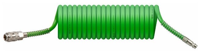 Шланг полиэтиленовый спиральный ECO 6,5/10 мм 5 м с быстросъемами (AHE-0560)
