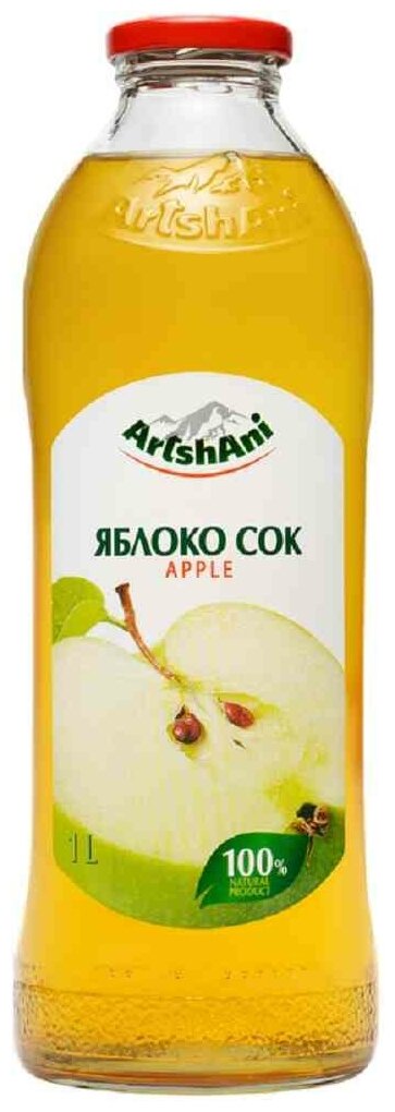 Сок яблочный 100% натуральный ARSHANI, 1 л - фотография № 4