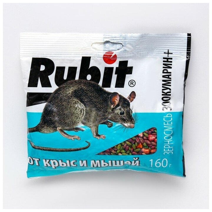 Средство от крыс и мышей Rubit Зоокумарин+ 160г - фото №6