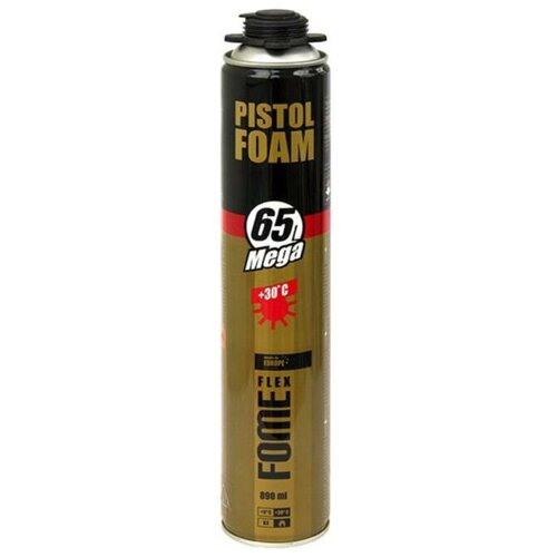 Профессиональная монтажная пена Fome Flex Mega Pistol Foam 65l, 890 мл 01-3-2-003