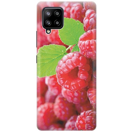 фото Ультратонкий силиконовый чехол-накладка для samsung galaxy a42 с принтом "малинка" gosso