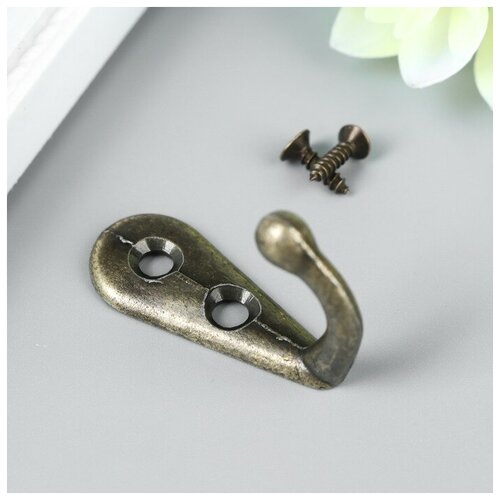 Крючок металл Простой бронза набор 4 шт 3х18 см 2 штуки 438₽