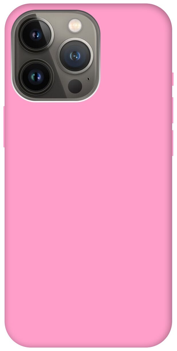 Силиконовый чехол на Apple iPhone 13 Pro Max / Эпл Айфон 13 Про Макс Soft Touch розовый