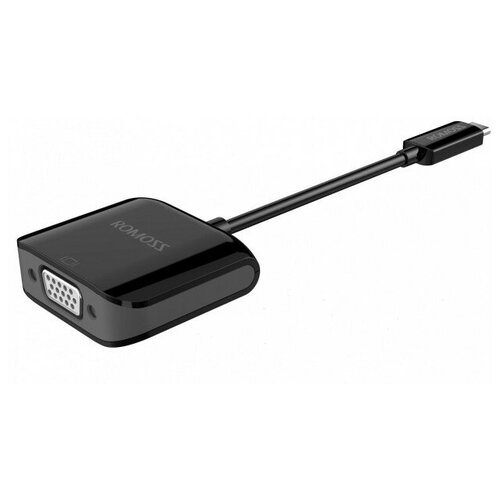 Адаптер Romoss CH01V-121-03 (USB Type-C 3.1- VGA) кабель interstep usb – microusb is dc mcusbin1m 000b201 black