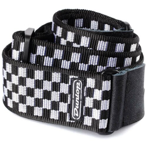 Dunlop D38-31BK B&W Check 2 ремень гитарный, жаккард