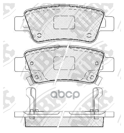 Колодки Тормозные Honda Cr-V Iii 07- Задние NiBK арт. PN8809