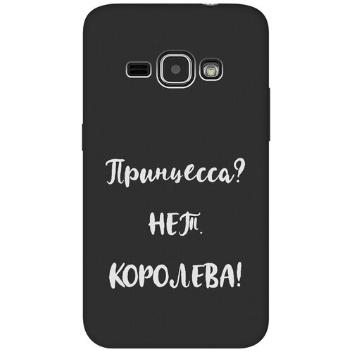 Матовый Soft Touch силиконовый чехол на Samsung Galaxy J1 (2016), Самсунг Джей 1 2016 с 3D принтом Princes? W черный матовый soft touch силиконовый чехол на samsung galaxy j1 2016 самсунг джей 1 2016 с 3d принтом cut it w черный