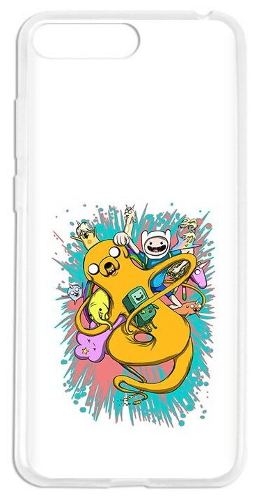 Чехол задняя-панель-накладка-бампер MyPads время приключений рисунок для Huawei Honor 6 Plus (PE-UL00/TL20/TL10/CL00)75.7 противоударный