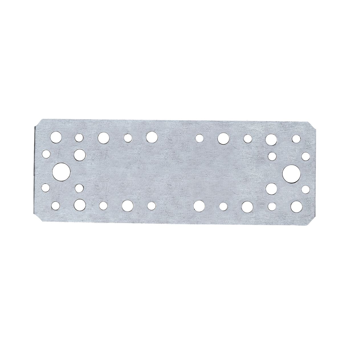 Пластина перфорированная прямая 65x180x2,5мм белый цинк (1 шт) Suki