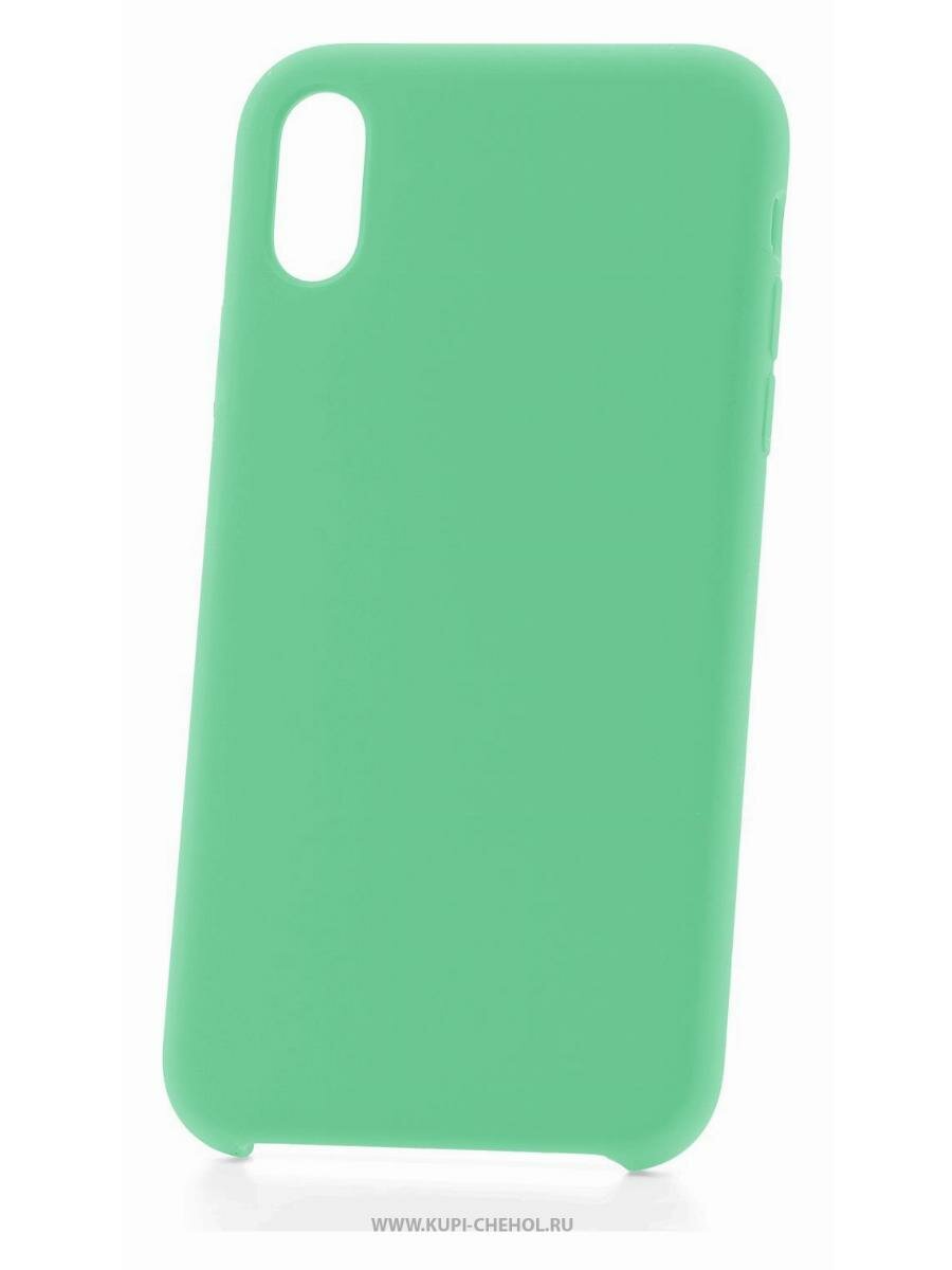 Чехол для iPhone XS Max Derbi Slim Silicone-2 светло-зеленый