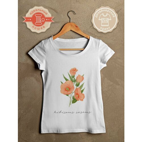 фото Футболка фулпринт, размер 4xl, белый