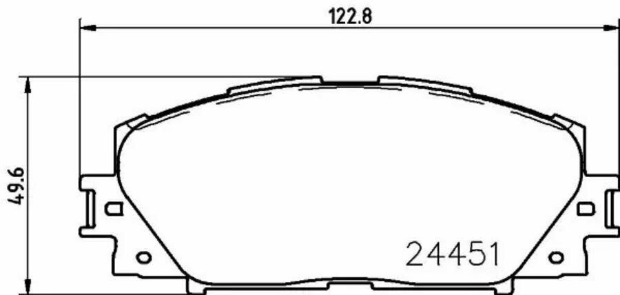 NISSHINBO NP1091 NP1091_колодки дисковые передние!\ Toyota Yaris 1.0/1.3/1.4 D-4D 06