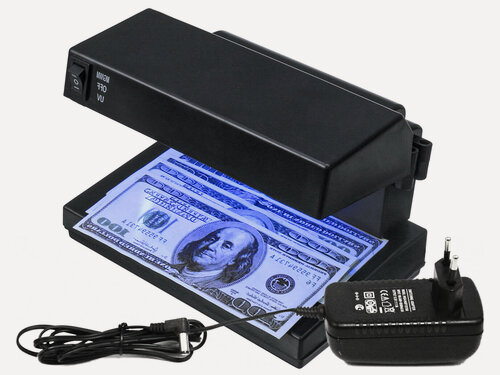 Изображение товара Аппарат для проверки купюр на подлинность DOLS-PRO F-48k (F1009EU) - детектор для денег / детектор валют / детектор купюр