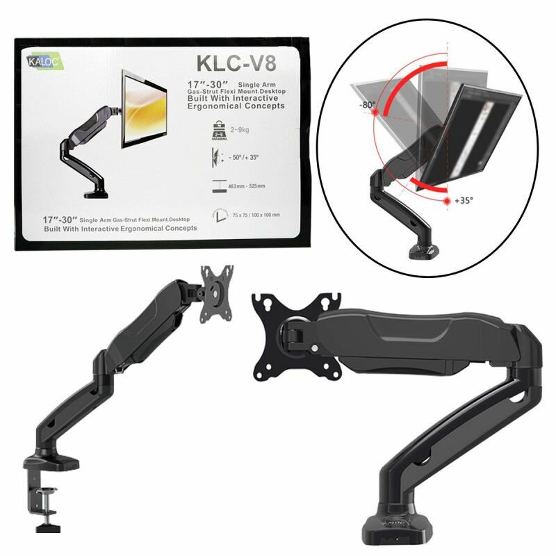 Наклонно-поворотный кронштейн для телевизора или монитора с диагональю от 17 до 30 дюймов, предназначенный для крепления к столу.