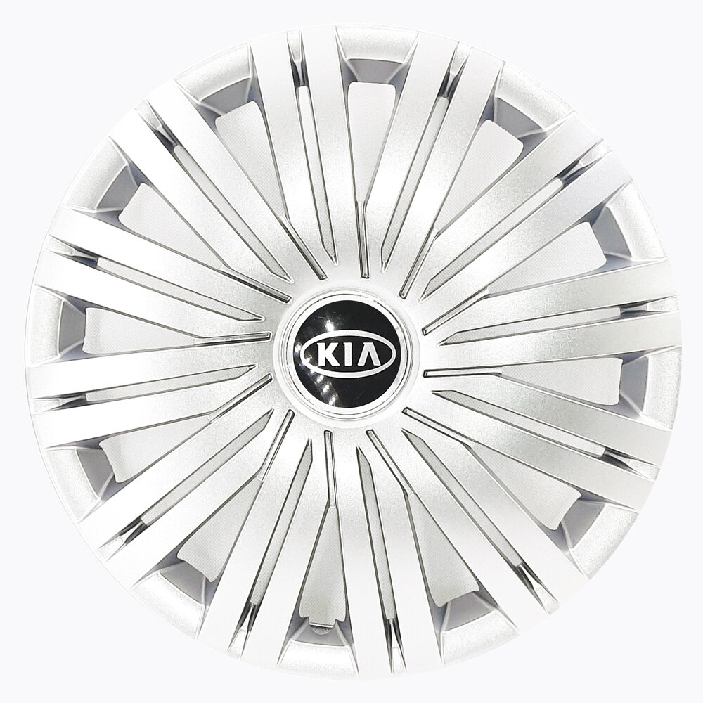 Колесные колпаки R15 для Kia / Киа (Rio, Ceed, Cerato, Optima, Spectra) SJS 15339 - 4 шт