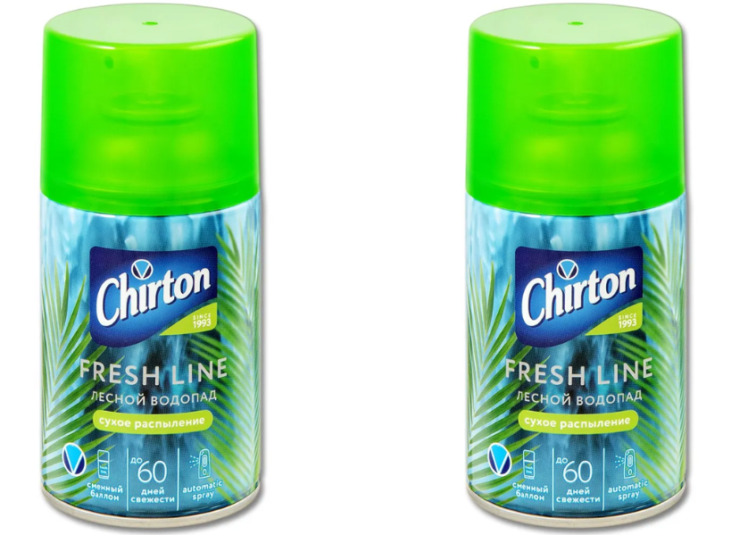 Chirton Освежитель воздуха Fresh Line, Лесной водопад, 250 мл, 2 уп.