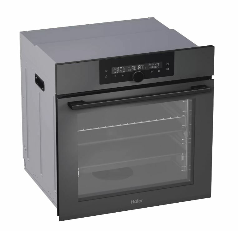 Духовой шкаф Haier HOQ-F6QSN3DG с грилем и конвекцией, серая