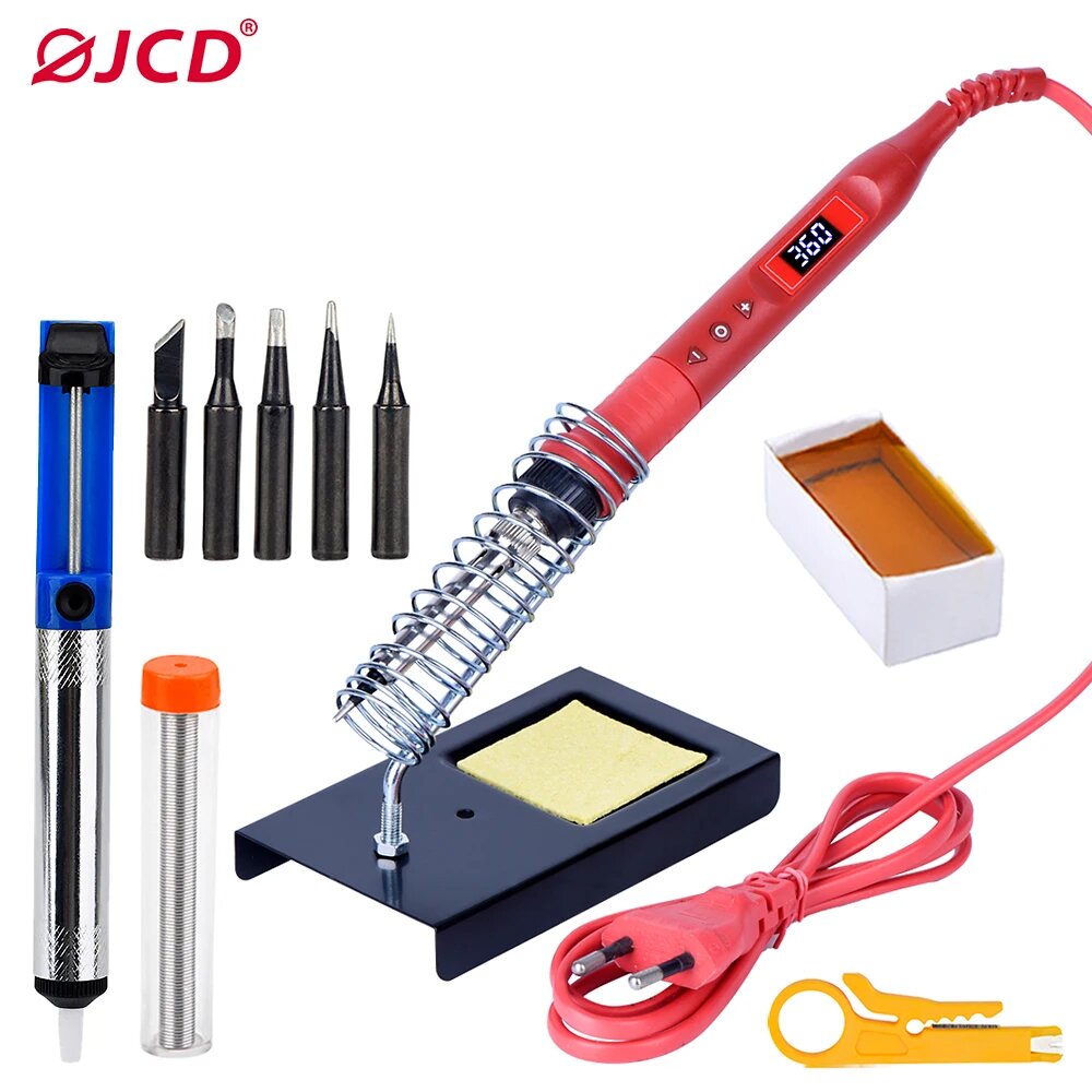 JCD 908U электрический паяльник 80 Вт, 908U KIT3, 80W 220V, EU