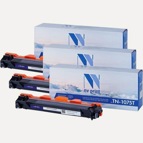 Изображение товара NV Print Картридж NVP совместимый NV-TN-1075T-SET3 для Brother HL-1110R/ HL-1112R/ DCP-1510R/ DCP-1512R/ MFC-1810R/ MFC-1815R/ HL-1210WR/ HL-1212WR/ DCP-1610WR/ DCP-1612WR/ MFC-1912WR (1000k) (3 шт)