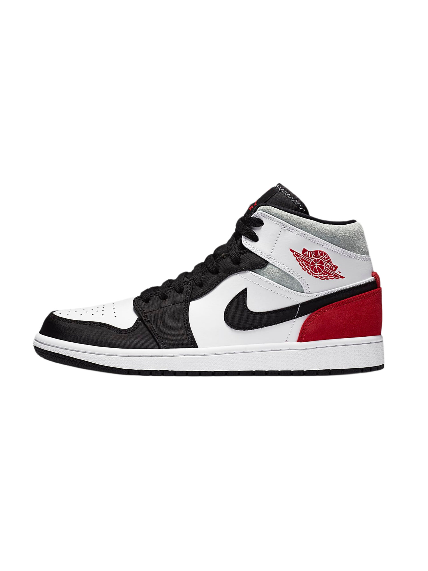 Кроссовки NIKE Air Jordan 1, размер 8.5, белый/черный/красный