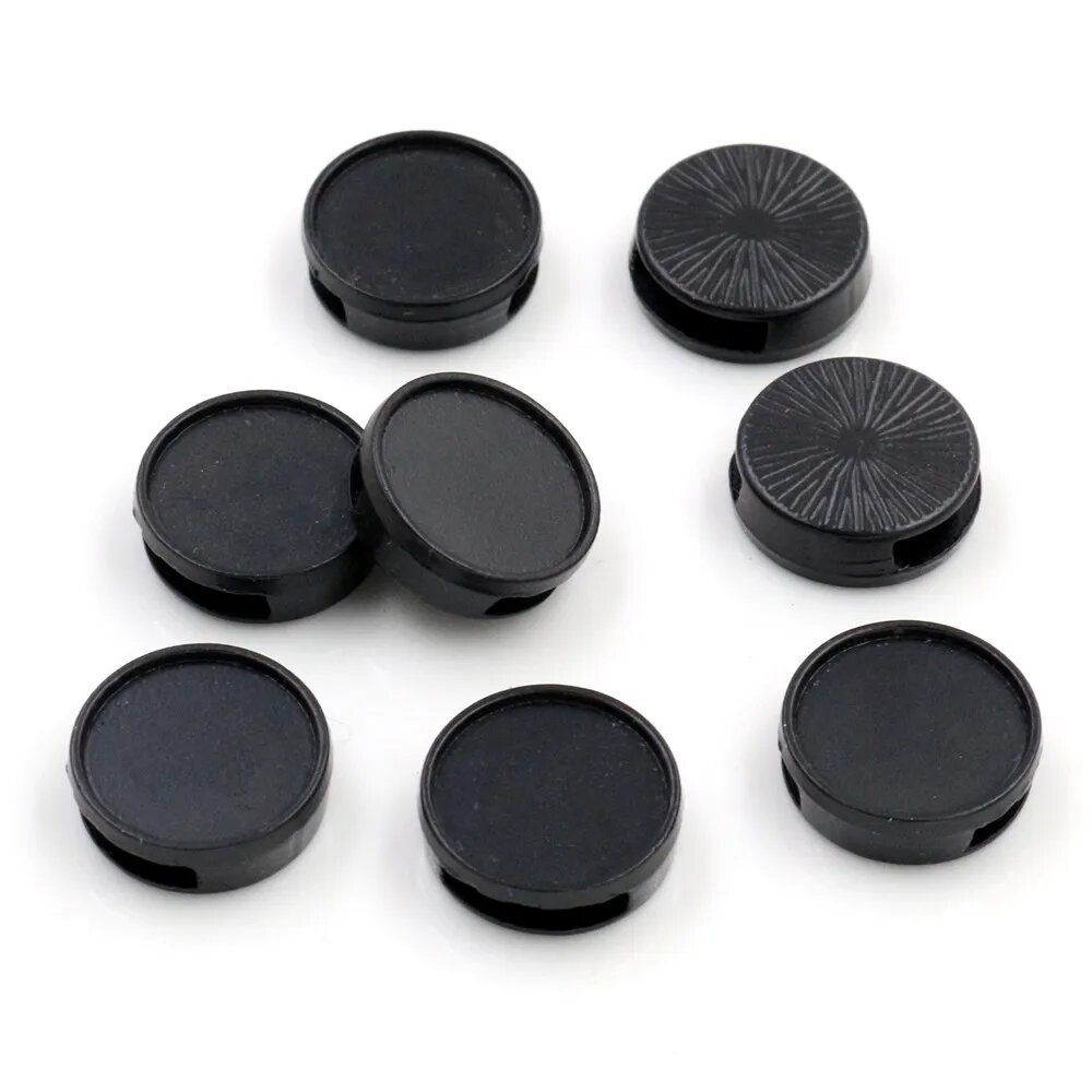 Набор подвесок Wadsfred античная бронза и посеребренные бусины Черный 14 мм Black