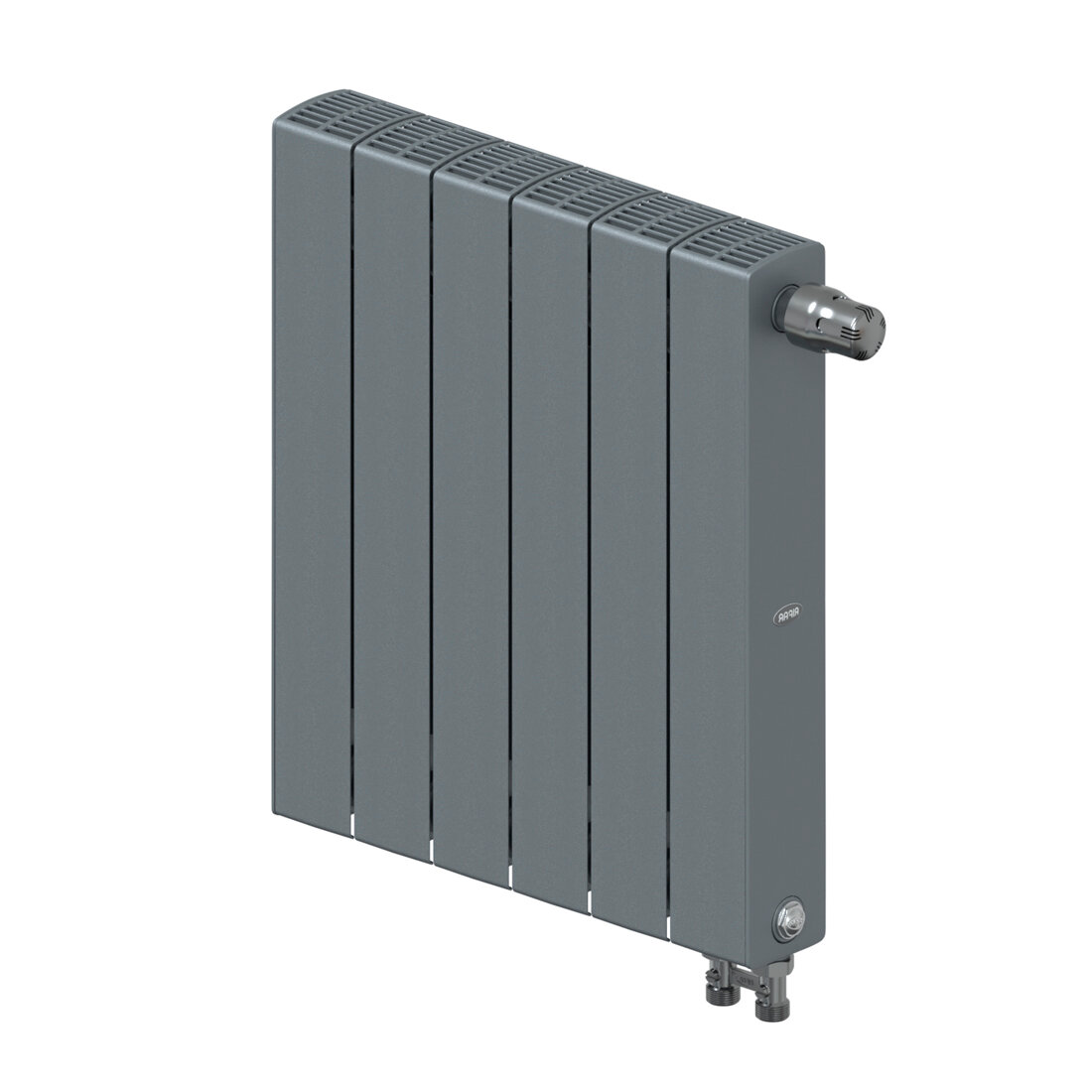 Радиатор Rifar SUPReMO 500 Ventil 6 секций нижнее правое цвет Титан