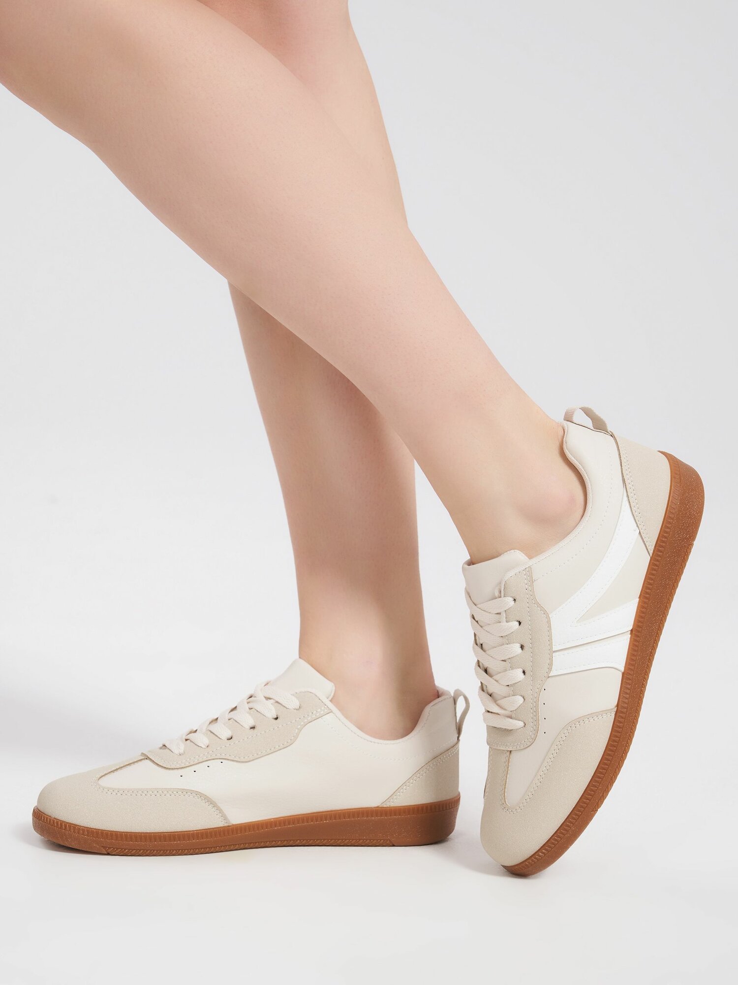 Кроссовки ТВОЕ, размер 40, бежевый