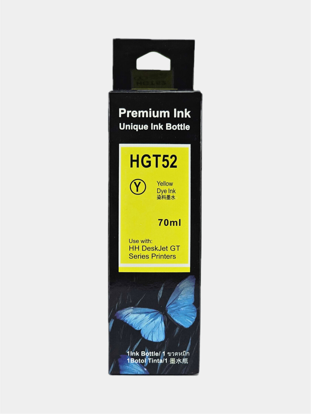 Чернила HP Premium Ink HGT52, жёлтые, для струйных принтеров, 1200 страниц