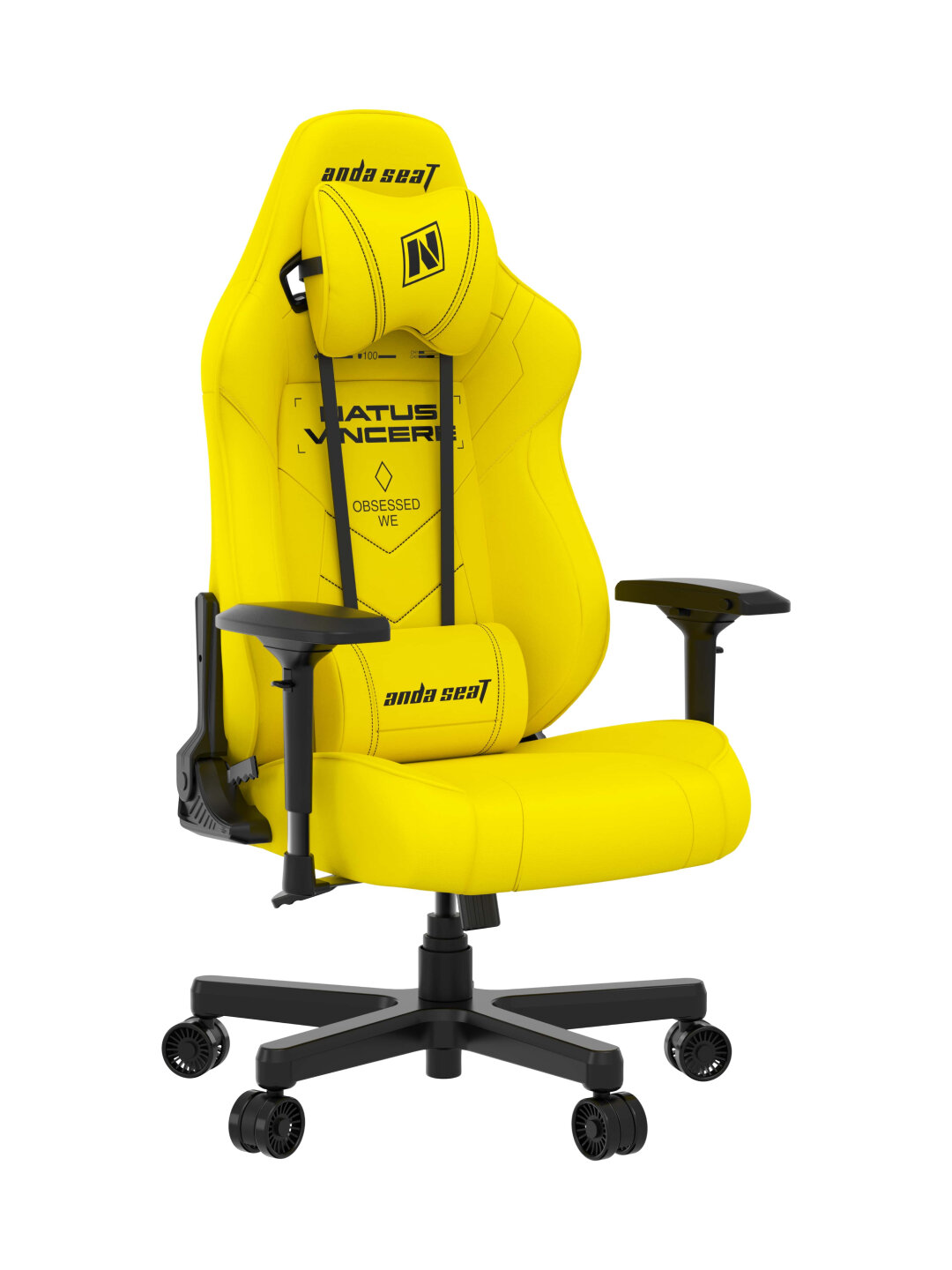 Игровое компьютерное кресло Anda Seat NAVI Edition Size L Yellow PVC, AD19-05-Y-PV — фото 1