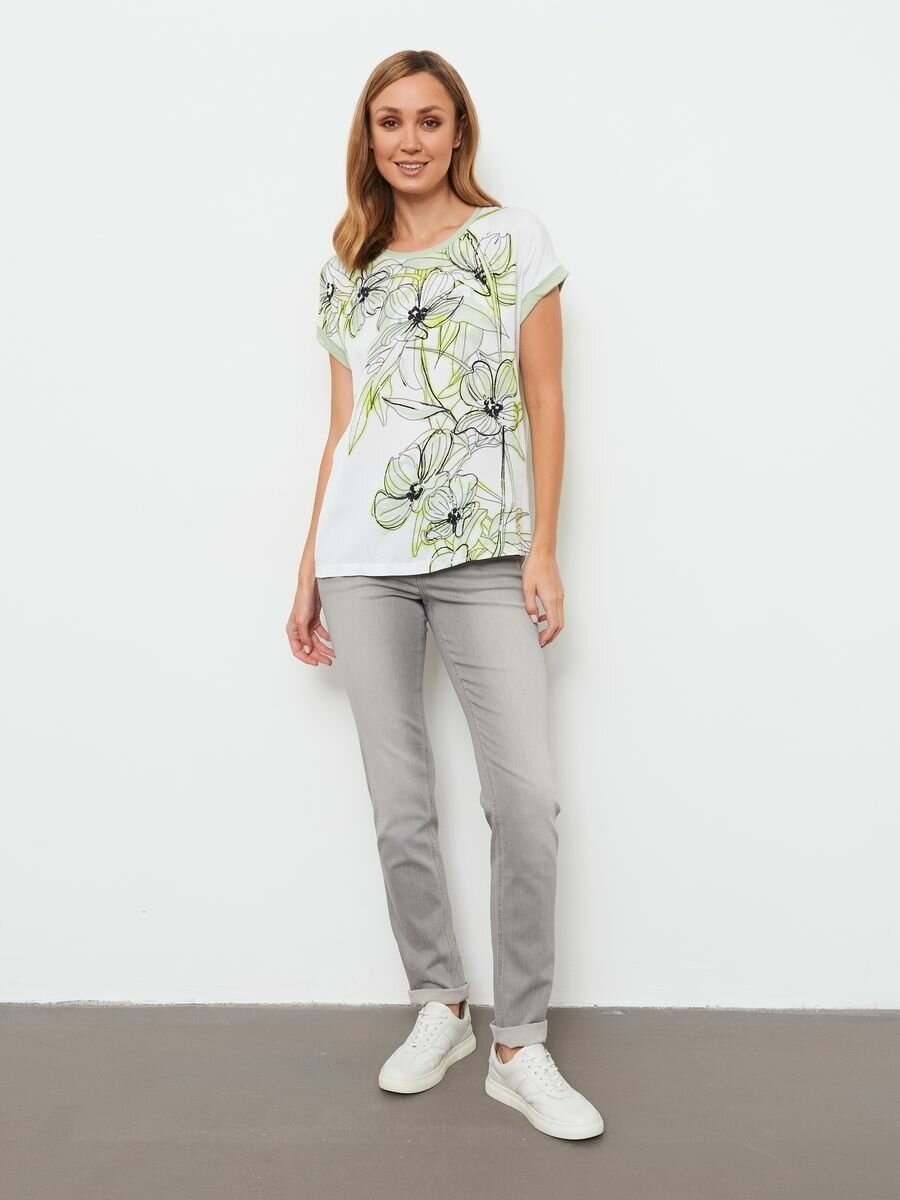 Футболка Gerry Weber Весна-лето 2024, размер 40, зеленый