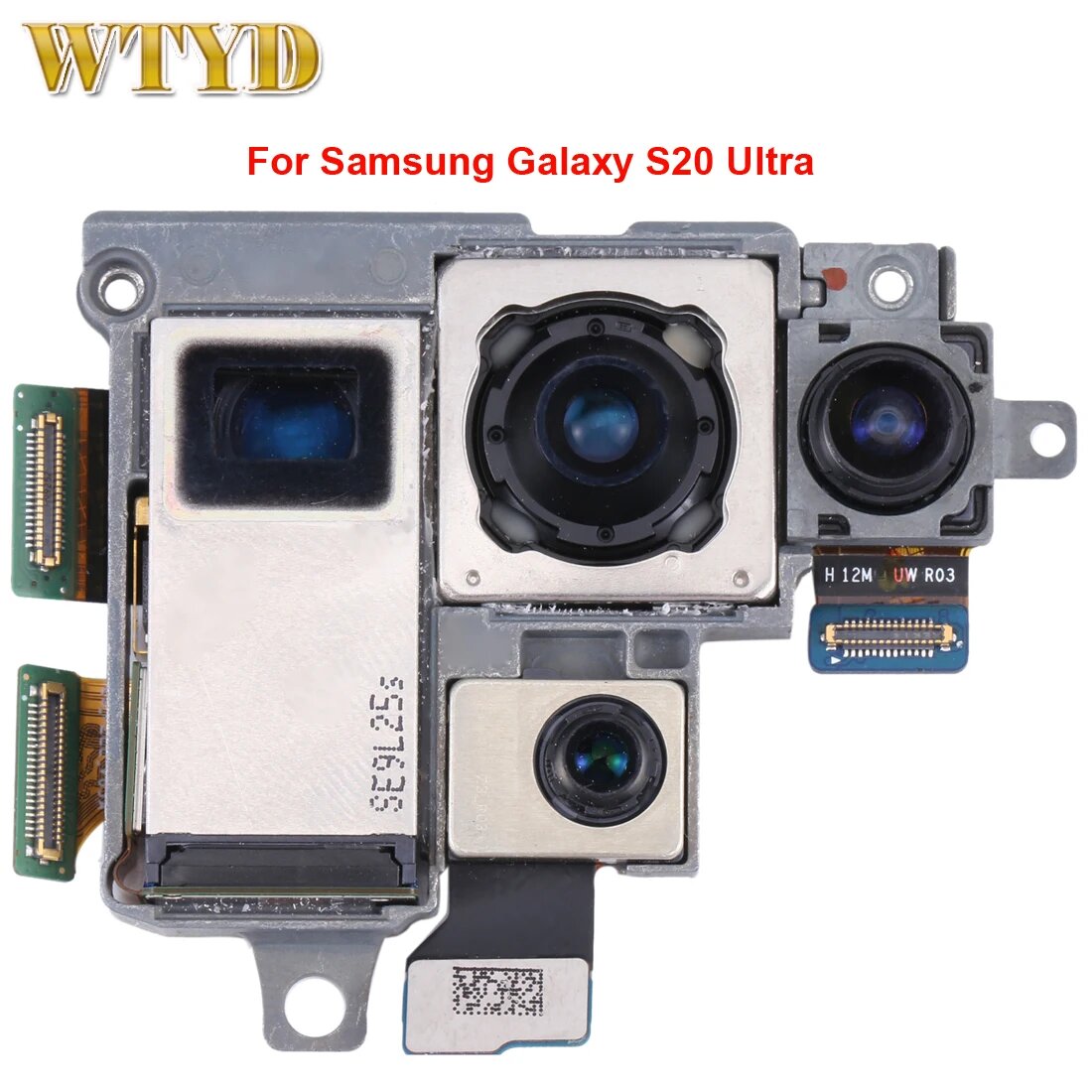 Для Samsung Galaxy S20 Ultra 5G SM-G988B Набор камер Телеобъектив Глубина Широкая основная камера Смартфон Запасные части