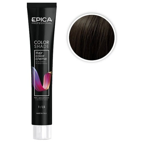 epica professional color shade крем краска для волос 4 7 шатен шоколадный 100 мл EPICA Professional Color Shade крем-краска для волос, 4.32 шатен бежевый, 100 мл