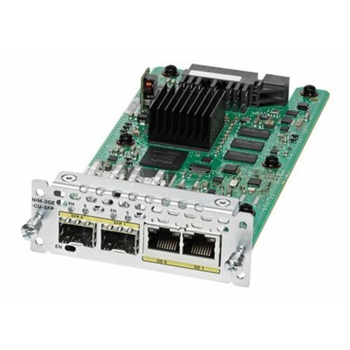 Модуль CISCO NIM-2GE-CU-SFP модуль cisco sm 2ge sfp cu