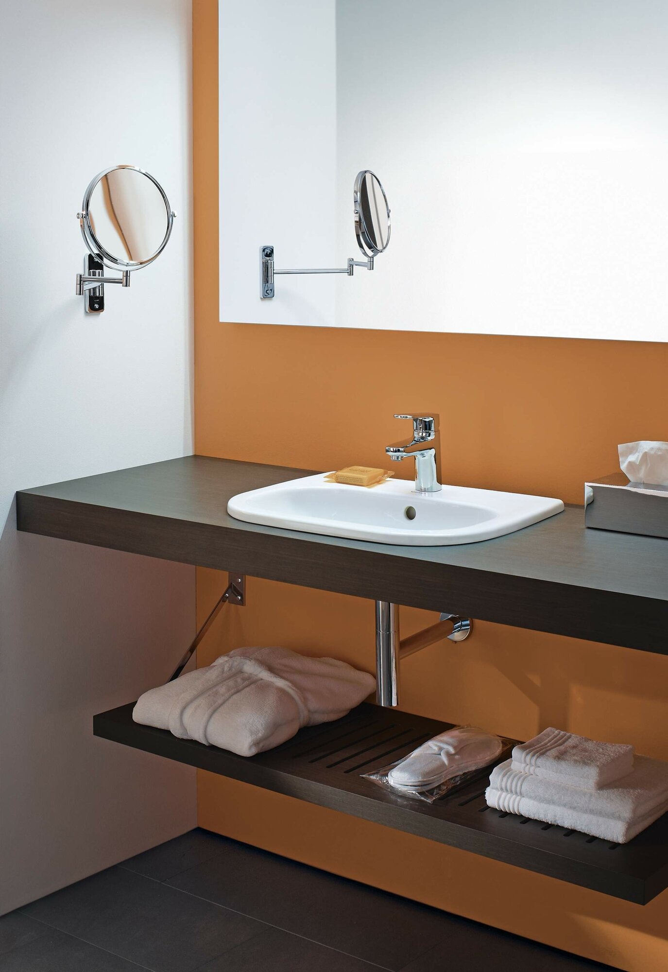 Раковины для ванной Duravit Раковина D-Code шг 545*435 отверстия для смесителя-1 цвет-белый (0337540000) - фотография № 5