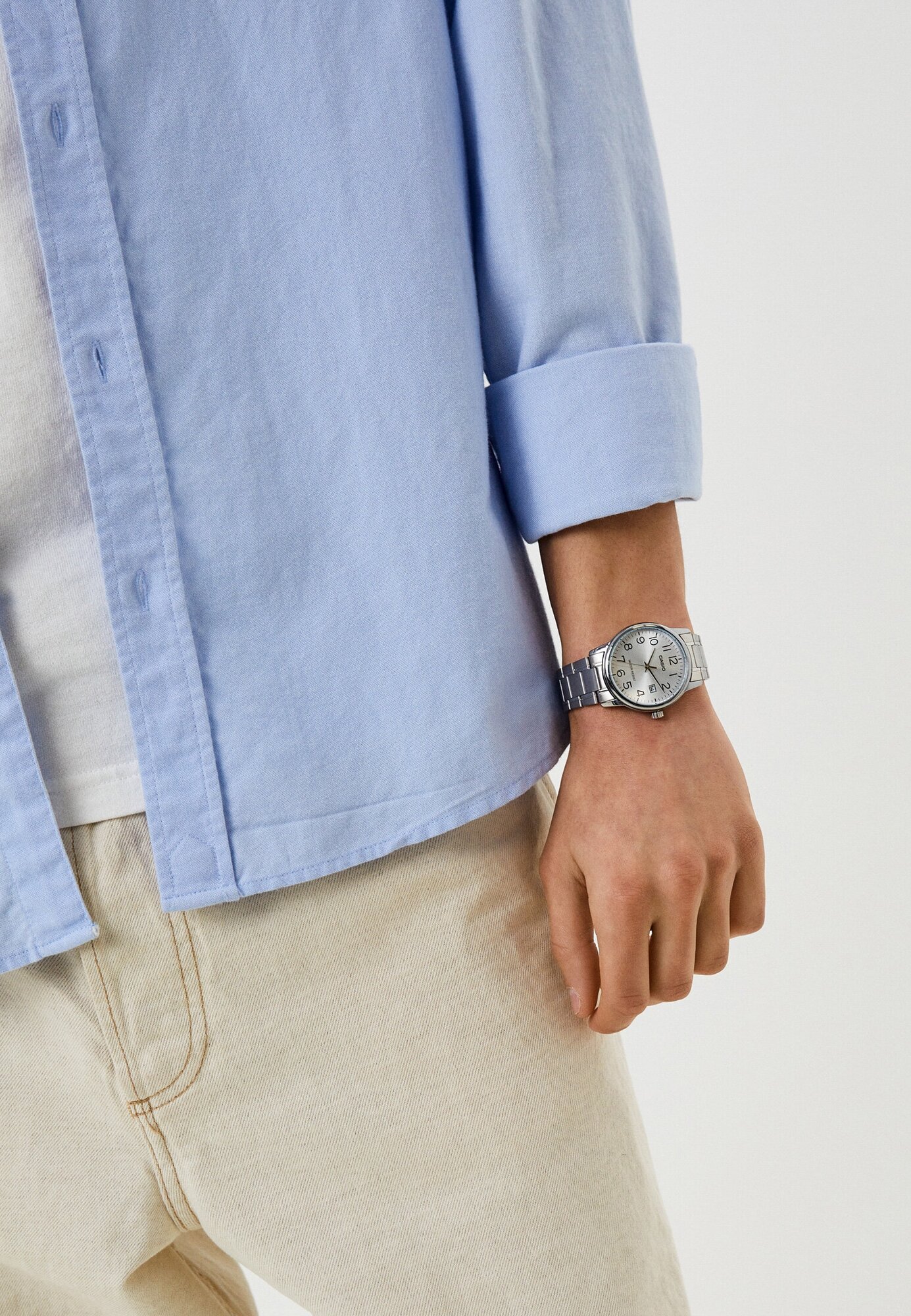 Наручные часы CASIO Collection Men, серебряный — фото 1